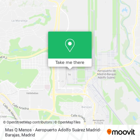 mapa Mas Q Menos - Aeropuerto Adolfo Suárez Madrid-Barajas