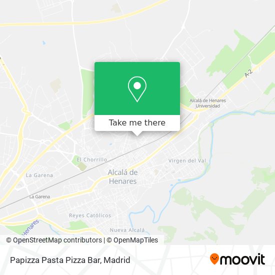 mapa Papizza Pasta Pizza Bar