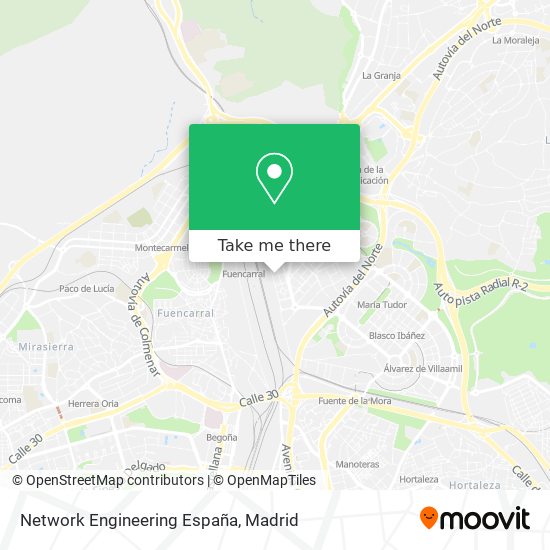 Network Engineering España map