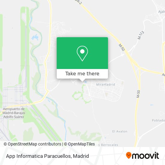 App Informatica Paracuellos map