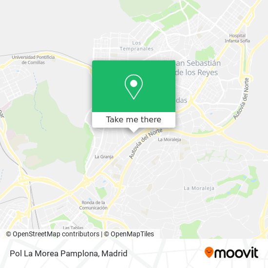 Pol La Morea Pamplona map