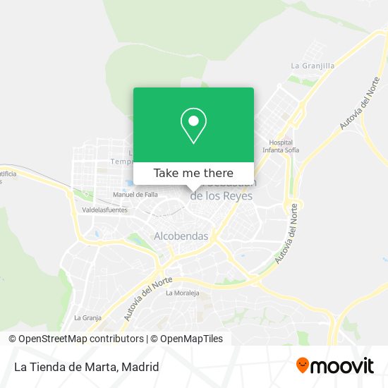 mapa La Tienda de Marta