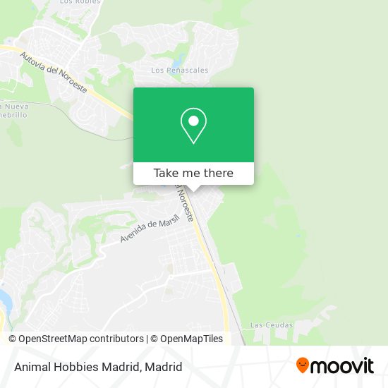 mapa Animal Hobbies Madrid