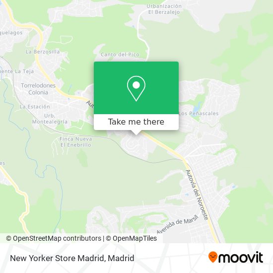 New Yorker Store Madrid map