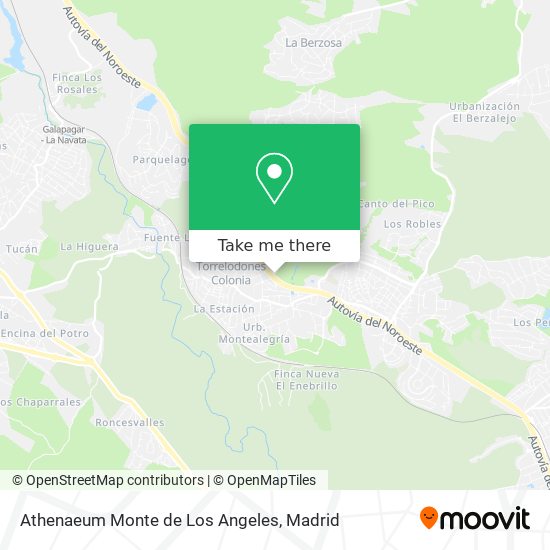 Athenaeum Monte de Los Angeles map