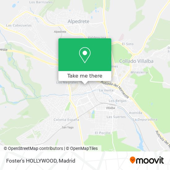 mapa Foster's HOLLYWOOD