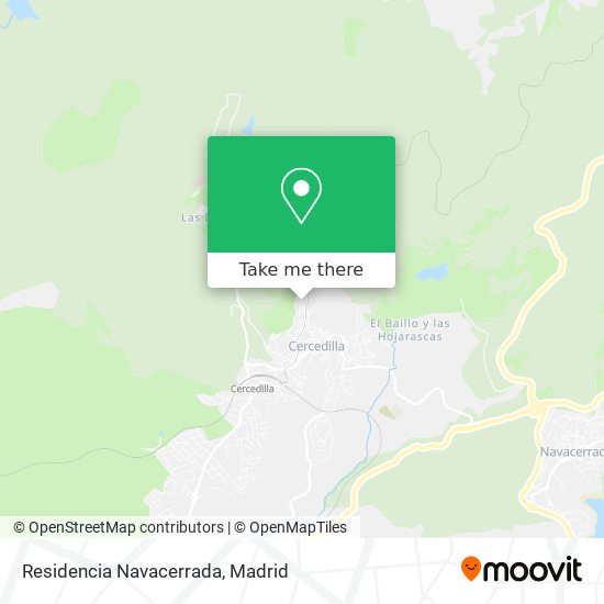Residencia Navacerrada map