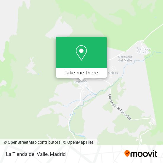 mapa La Tienda del Valle