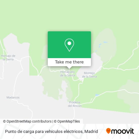 Punto de carga para vehículos eléctricos map