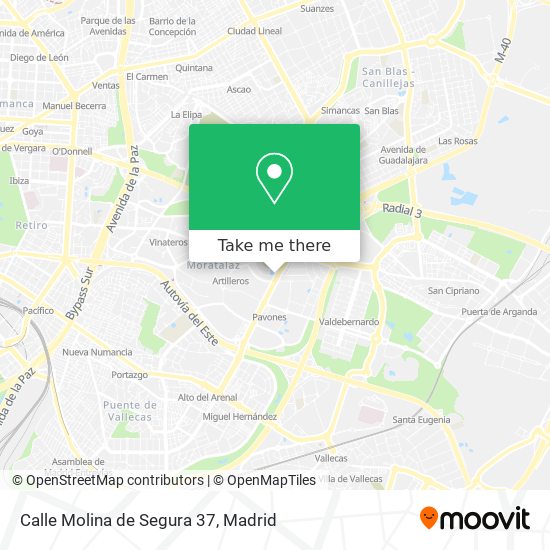 mapa Calle Molina de Segura 37