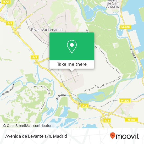 mapa Avenida de Levante s/n