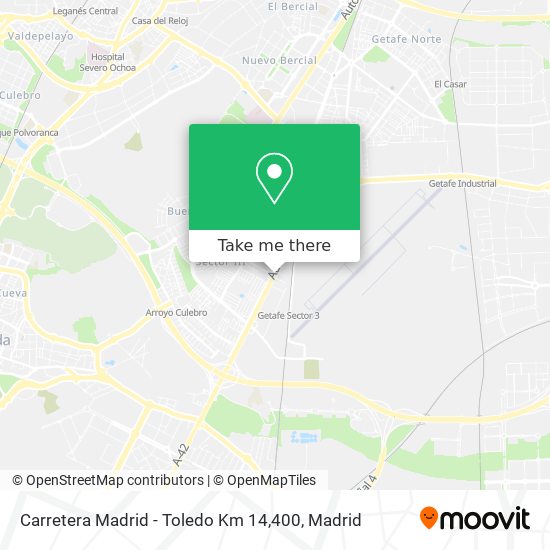 Carretera Madrid - Toledo Km 14,400 map