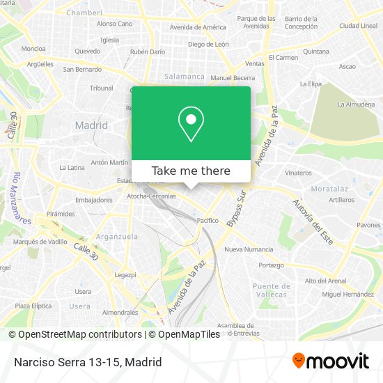 Narciso Serra 13-15 map