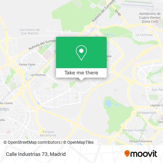 mapa Calle Industrias 73