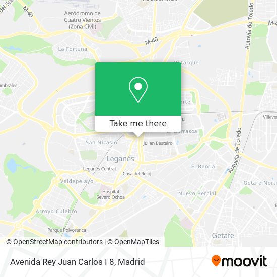 mapa Avenida Rey Juan Carlos I 8