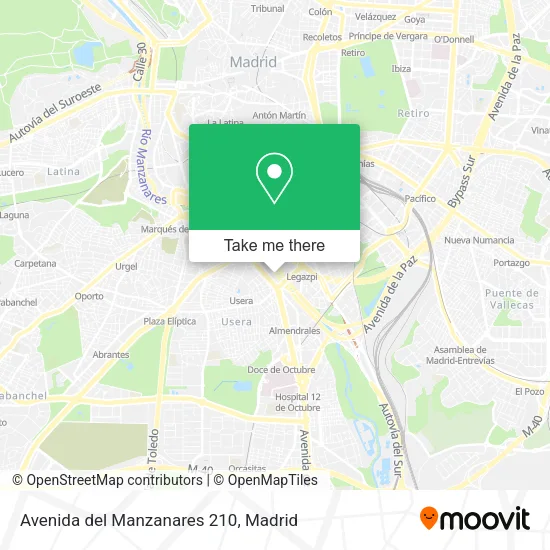 Avenida del Manzanares 210 map