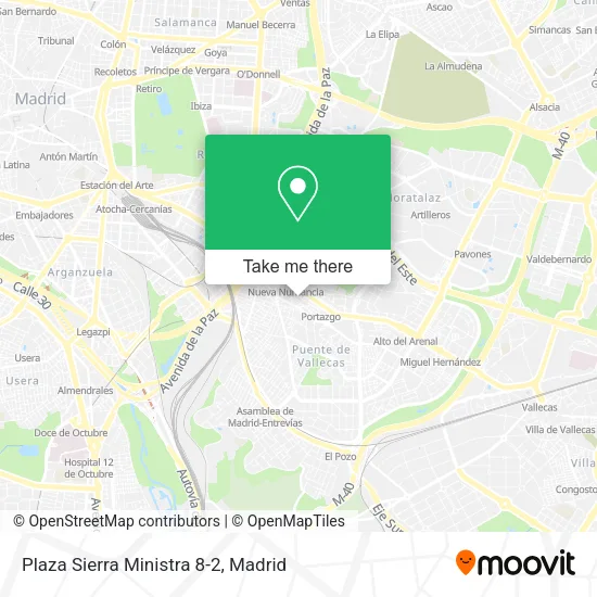 Plaza Sierra Ministra 8-2 map