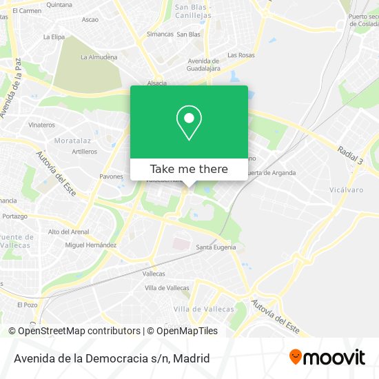 Avenida de la Democracia s/n map