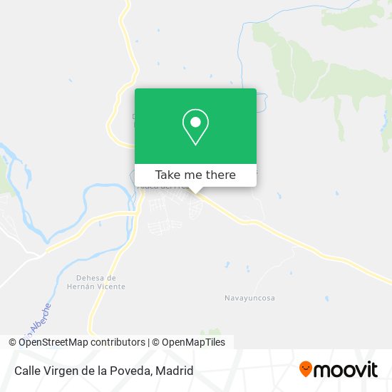 mapa Calle Virgen de la Poveda