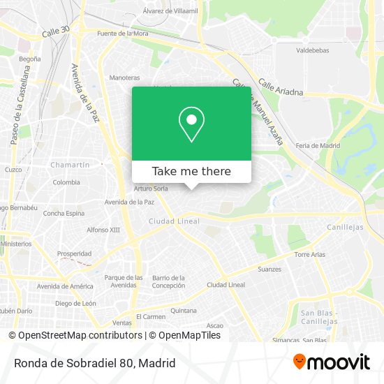 Ronda de Sobradiel 80 map