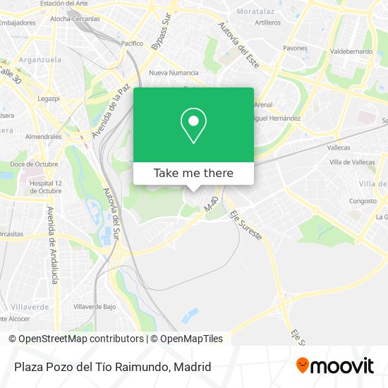 mapa Plaza Pozo del Tío Raimundo