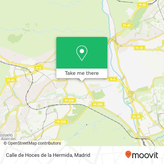 mapa Calle de Hoces de la Hermida
