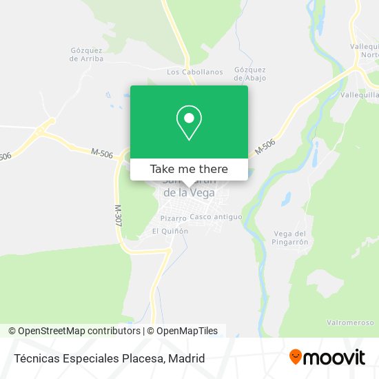 Técnicas Especiales Placesa map