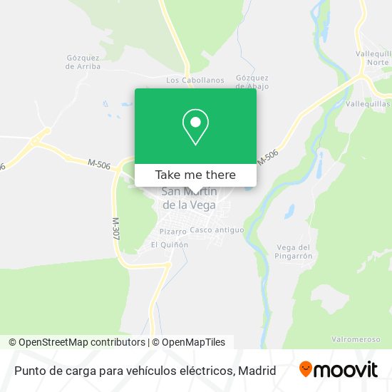 Punto de carga para vehículos eléctricos map