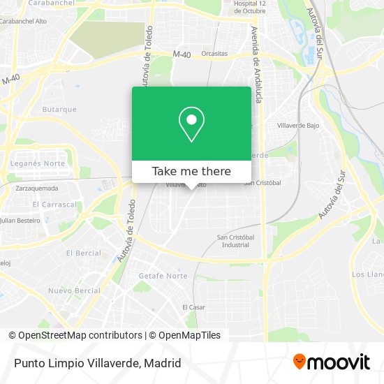 Punto Limpio Villaverde map