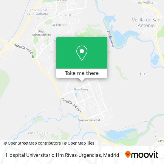 Hospital Universitario Hm Rivas-Urgencias map