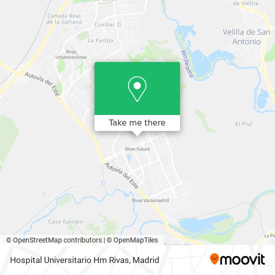 Hospital Universitario Hm Rivas map