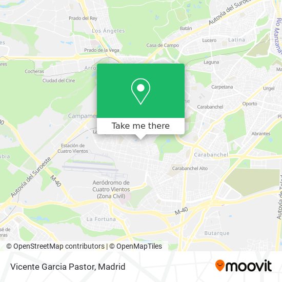 Vicente Garcia Pastor map