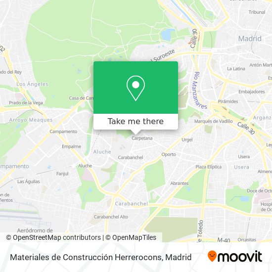 Materiales de Construcción Herrerocons map