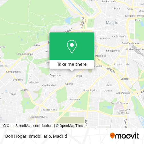 mapa Bon Hogar Inmobiliario