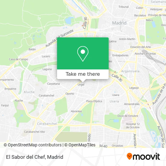 El Sabor del Chef map