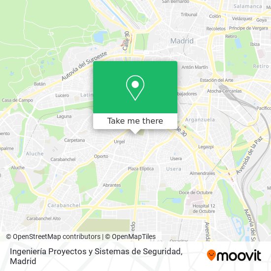 mapa Ingeniería Proyectos y Sistemas de Seguridad