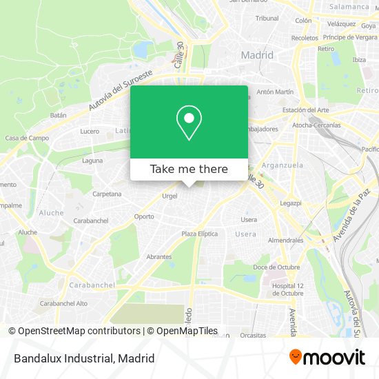 Bandalux Industrial map