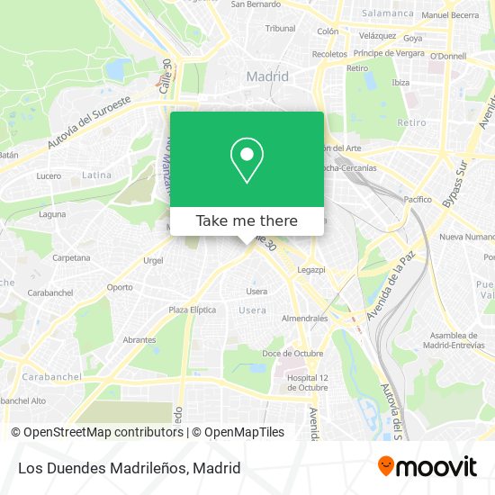 Los Duendes Madrileños map