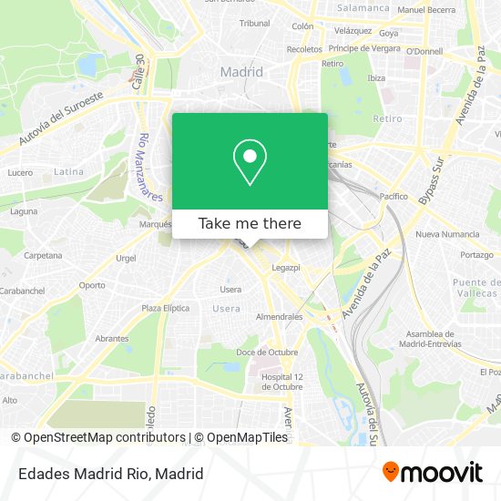 Edades Madrid Rio map