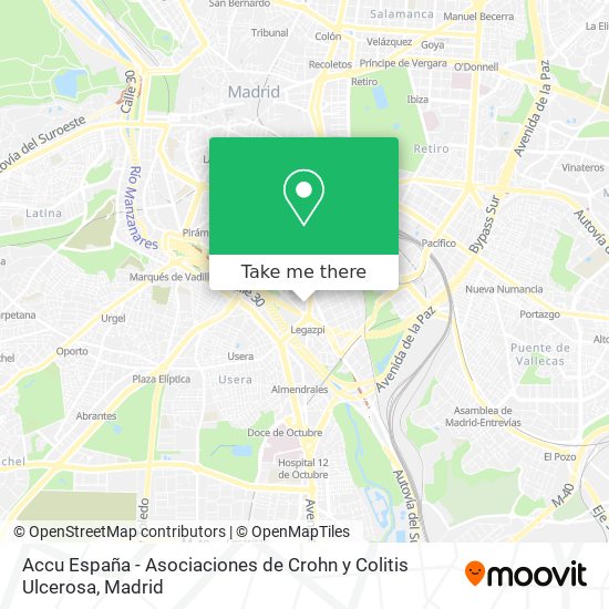 Accu España - Asociaciones de Crohn y Colitis Ulcerosa map