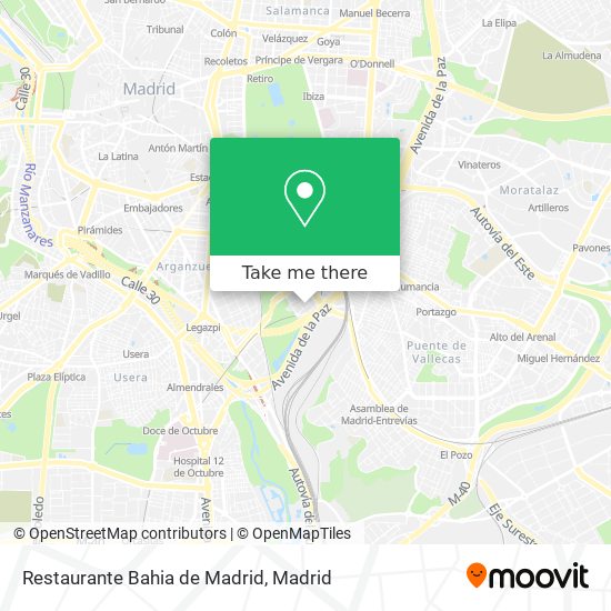 Restaurante Bahia de Madrid map