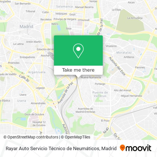 mapa Rayar Auto Servicio Técnico de Neumáticos