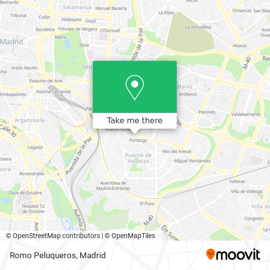 Romo Peluqueros map