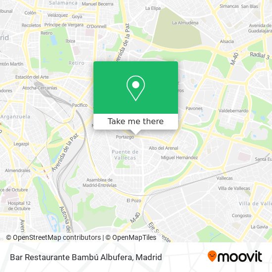 mapa Bar Restaurante Bambú Albufera