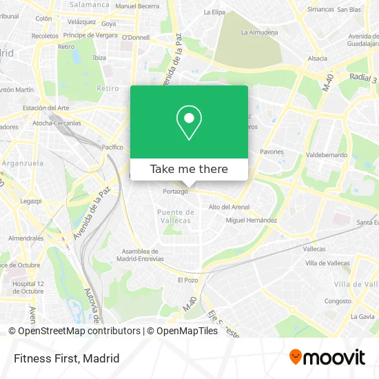 mapa Fitness First