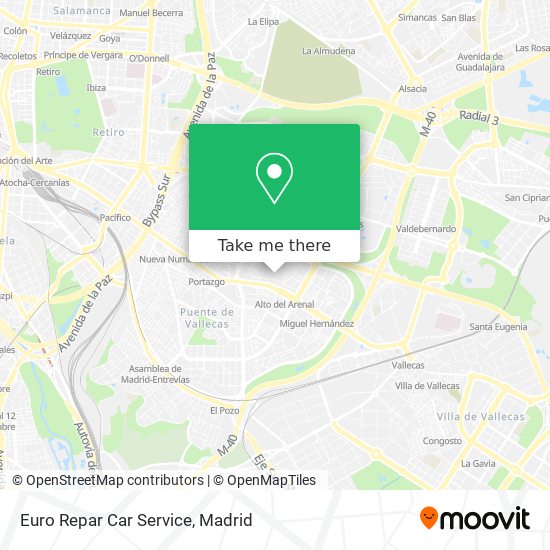 mapa Euro Repar Car Service