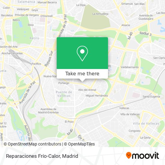 Reparaciones Frío-Calor map