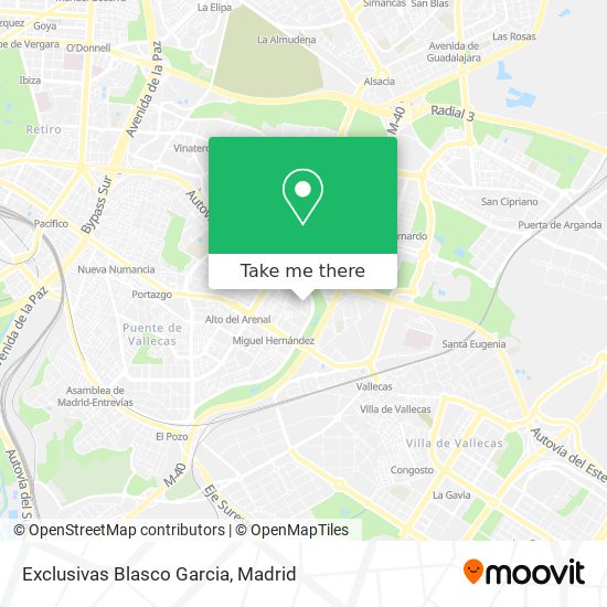 Exclusivas Blasco Garcia map