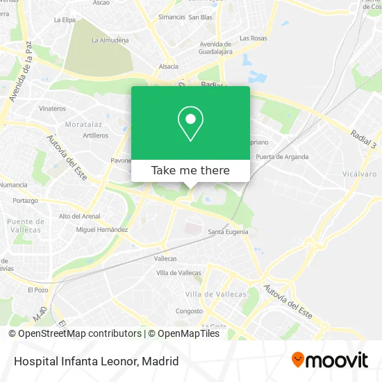 Hospital Infanta Leonor map