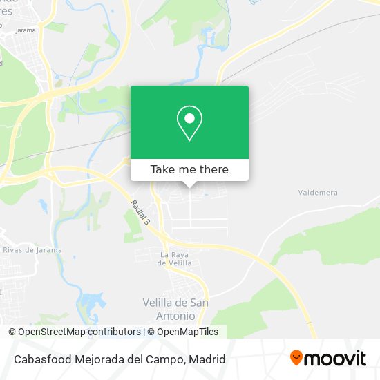 Cabasfood Mejorada del Campo map